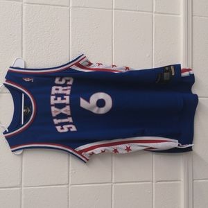 Julius Erving Dr. J Philadelphia Sixers Reebok Jersey XL + 2